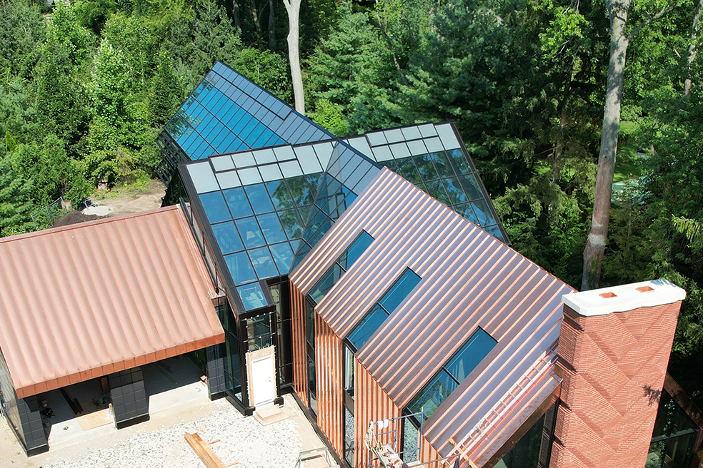 copper architectural detail