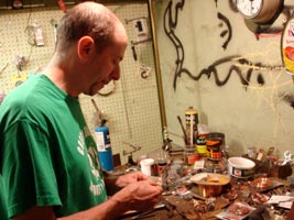 David Nally in his studio