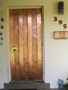 Copper door