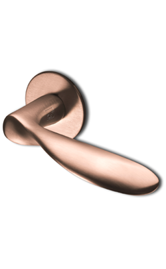 Antimicrobial copper door handle